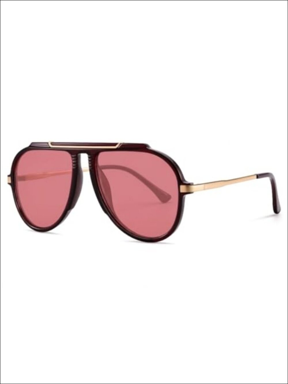 Oversized Square Aviator Sunglasses UV400 Full Frame Retro 70s